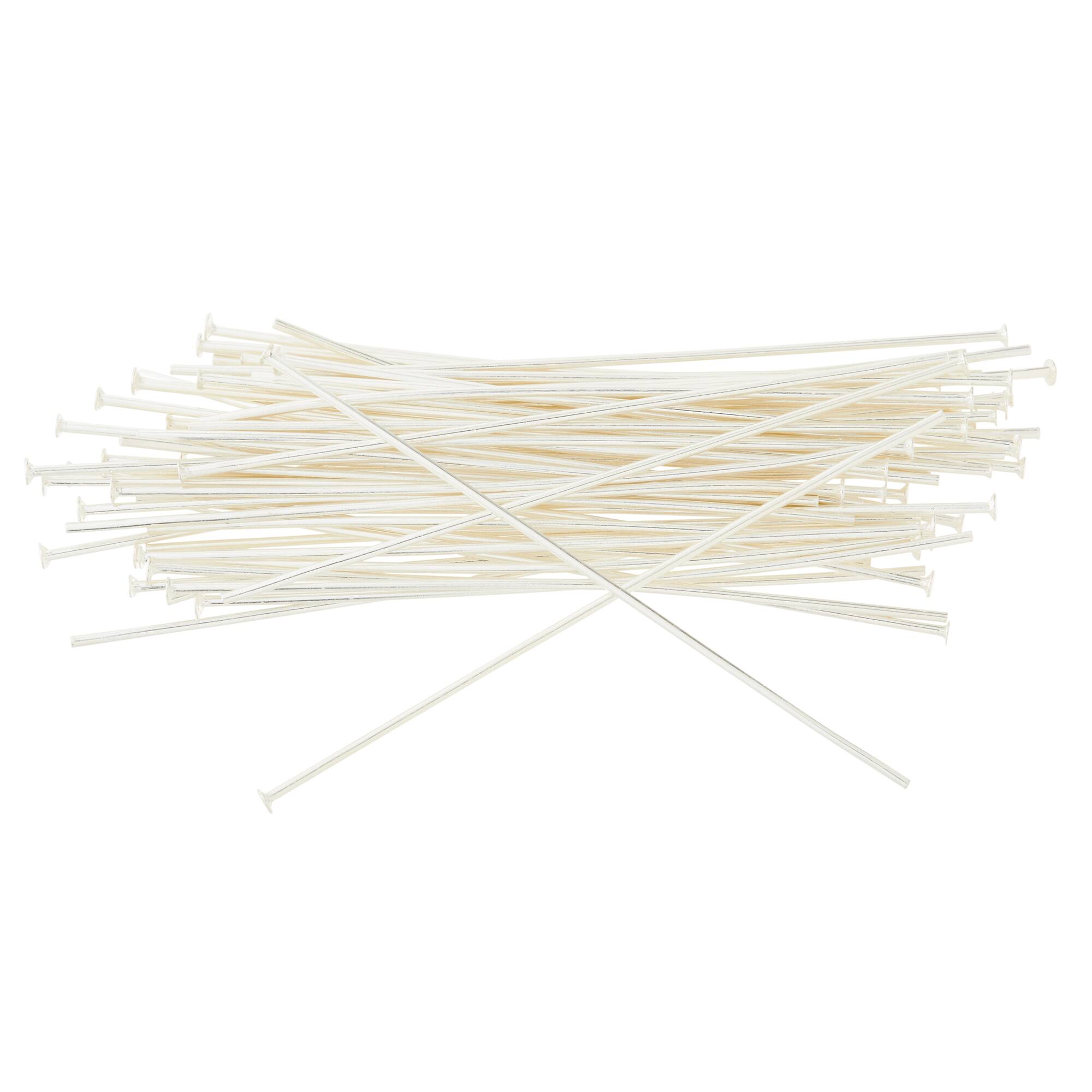 12 Pack: Silver Head Pins, 2" by Bead Landing™